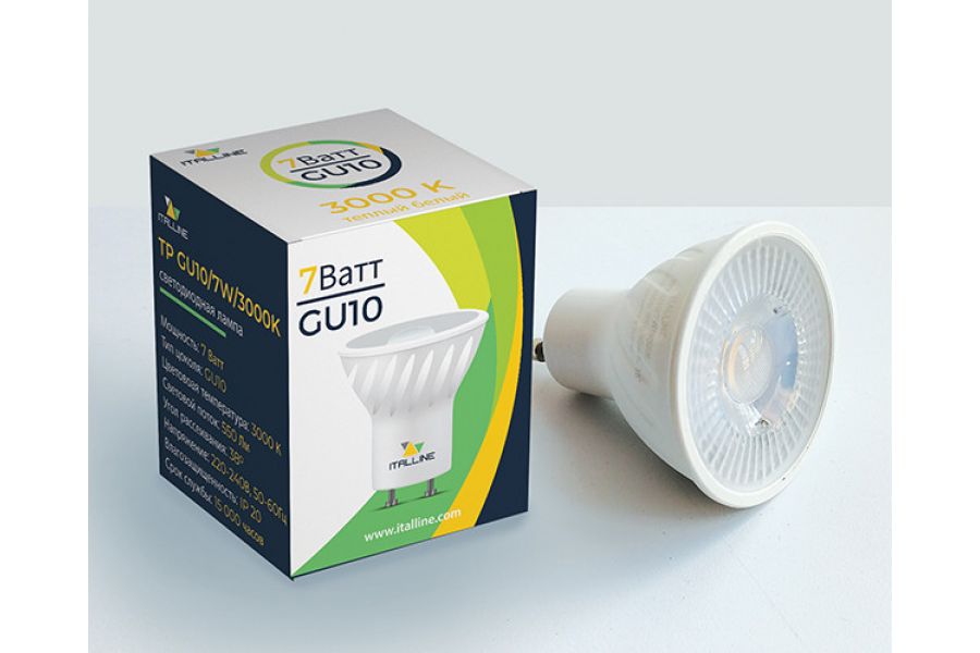 Светодиодная лампа Italline TP GU10/7W/3000K