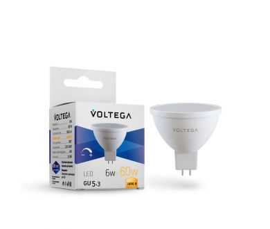 Лампа светодиодная Voltega GU5.3 7W 3000K 7257