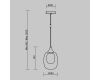 Подвесной светильник Maytoni Aura MOD016PL-01BS1