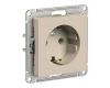 Розетка с/з, 16А, механизм Systeme Electric AtlasDesign Песочный ATN001243