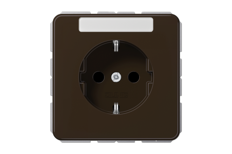 Розетка штепсельная Schuko Jung CD1520BFKINABR