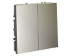 Выключатель с самовозвратом двухклавишный Voltum S70 VLS020604 (шелк)