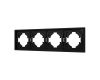 Рамка пластиковая на 4 поста Arlight FRM-TENDO-SFPL-4-BK 054654