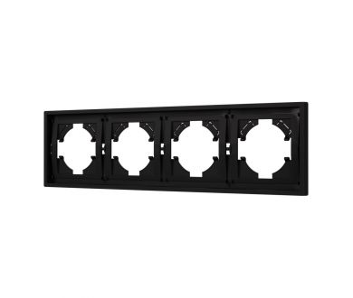 Рамка пластиковая на 4 поста Arlight FRM-TENDO-SFPL-4-BK 054654