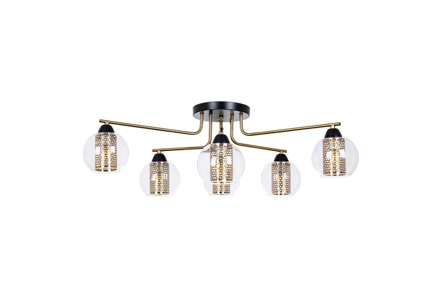 Потолочная люстра Arte Lamp Manchester A7045PL-6BK