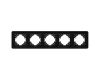 Рамка на 5 постов алюминиевая Arlight FRM-AKIRY-SFAL-5-BK 049747