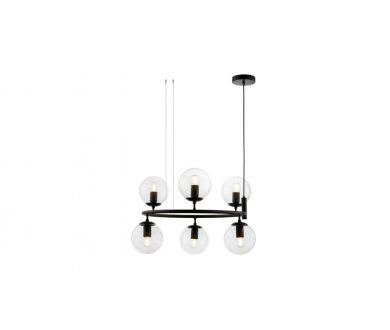 Подвесная люстра Lumina Deco Ceredo LDP 6034-6 RND BK