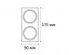 Двойная рамка Italline IT08-8038 white