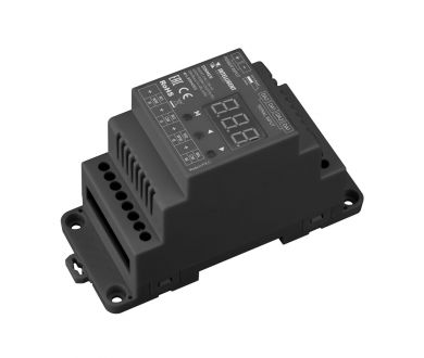 Диммер Arlight SMART-DALI-104-62-ADDR-RGBW-DT6/DT8-PD-DIN Black (12-48V, 4x5А) (IARL, IP20 Пластик) 039147(1)
