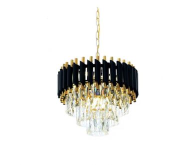 Подвесная люстра Lumina Deco Funneli LDP 6003-400 BK+F.GD