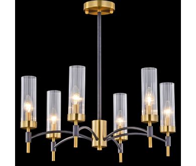 Люстра на штанге Illumico IL5177-6PLS-29 BRASS TUBO