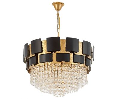 Купить Подвесная люстра Lumina Deco LDP 7045-600 BK+GD Подвесная люстра Lumina Deco LDP 7045-600 BK+GD