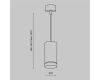 Подвесной светильник Maytoni Technical Orlo P085PL-12W3K-B