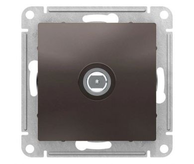 Розетка антенная одиночная TV коннектор, механизм Systeme Electric AtlasDesign Мокко ATN000693