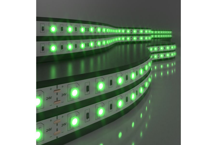 Светодиодная лента Elektrostandard 24V 14,4W 60Led 5050 IP20 зеленый, 5м 4690389167683