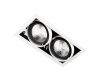 Встраиваемый светильник Ambrella Light T812 BK/CH 2*12W 4200K