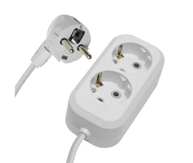 Купить Удлинитель Stekker 2-местный Stekker HM01-21-02 2м 39205 Удлинитель Stekker 2-местный Stekker HM01-21-02 2м 39205