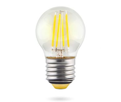 Лампа светодиодная Voltega E27 6W 4000К прозрачная VG10-G1E27cold6W-F 7024