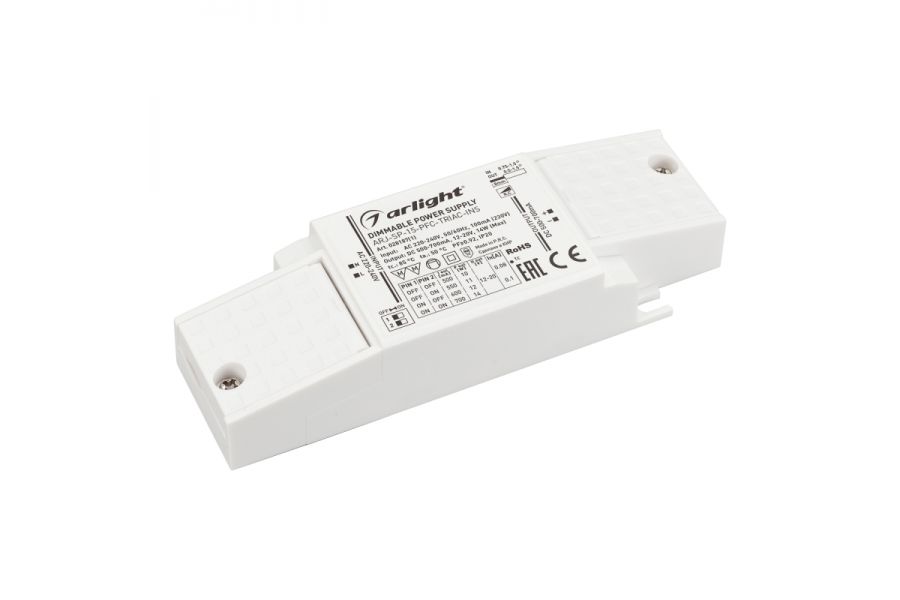 Блок питания Arlight ARJ-SP-15-PFC-Triac-INS (14W, 12-20V, 0.5-0.7A) 028187(1)