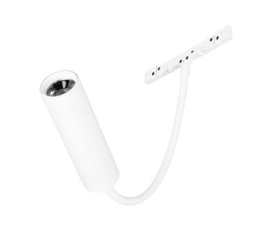 Трековый магнитный светильник Arlight MAG-MICROCOSM-SPOT-FLEX-R26-5W Warm3000 (WH, 24 deg, 24V) (IP20 Металл) 051838