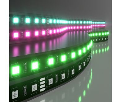 Светодиодная лента Elektrostandard 24V 14,4W 60Led 5050 IP20 RGB, Black, 5м 4690389172137