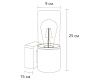 Уличный настенный светильник Arte Lamp Wazn A6218AL-1BK