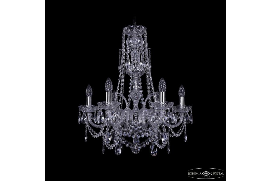 Подвесная люстра Bohemia Ivele Crystal 1411/6/195/XL-63 Ni