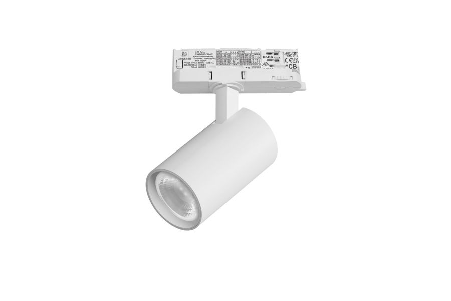 Трековый трехфазный светильник Quattro LED 36G с адаптером Lightstar Alta Base A5136QT36G (215136 + 594036 + 215103)