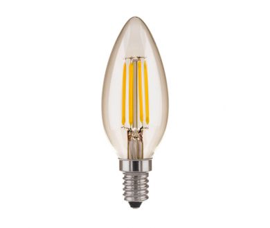 Лампа светодиодная филаментная Elektrostandard E14 7W 3300K прозрачная 4690389062889