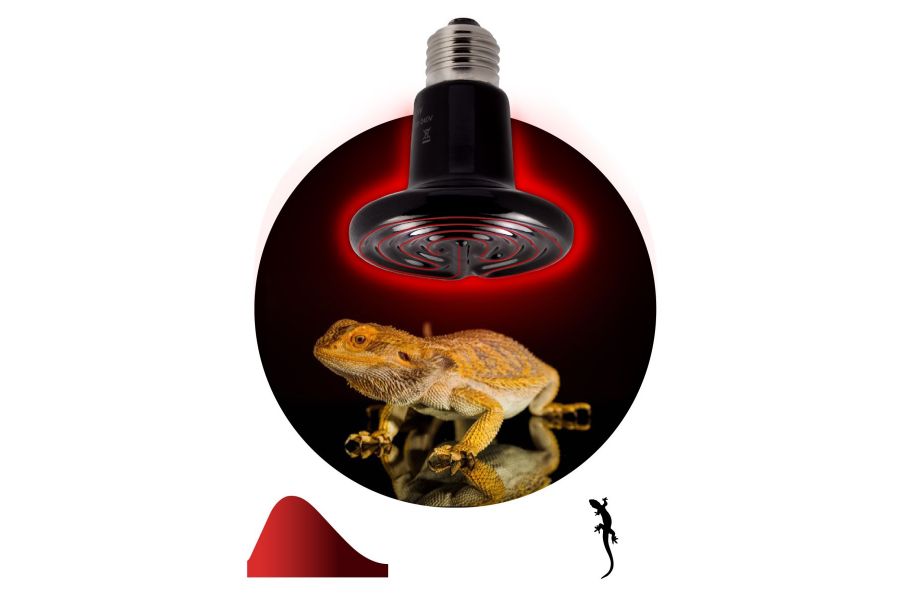 Инфракрасная лампа для брудера, рептилий Эра CeramiHeat FITO-100W-НQ Б0052715
