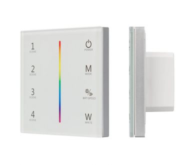 Панель Arlight Sens Smart-P22-RGBW White (12-24V, 4x3A, 2.4G) 025168