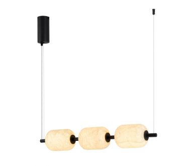 Подвесной светильник Arlight SP-CARAMELA-HANG-L720-12W Warm2700 (BK, 360 deg, 230V) (IP20, Натуральный шелк) 056885