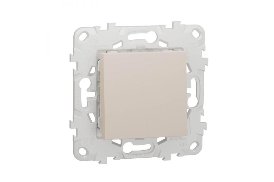 Переключатель двухклавишный Schneider Electric Unica New NU521344