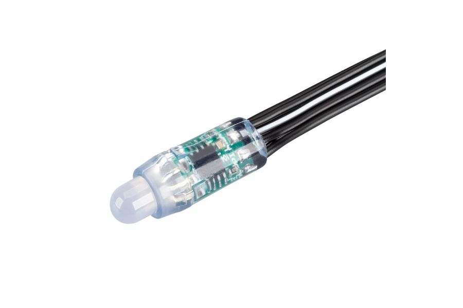 Герметичный управляемый модуль Arlight DMX-UVR-D12 5V RGB (0.3W, IP67, 90deg) 039171