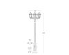 Уличный фонарь Fumagalli Ricu Bisso/Saba 3L K22.157.S30.AXF1R