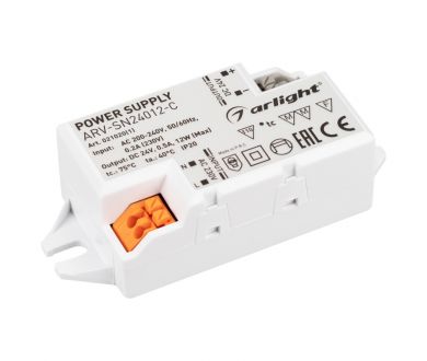 Блок питания Arlight ARV-SN24012-C (24V, 0.5A, 12W) 021020(1)