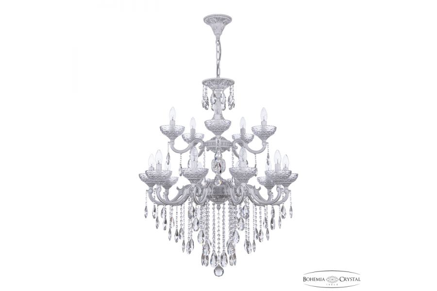 Подвесная люстра Bohemia Ivele Crystal AL78101/10+5/250/2D B WMN P Clear/M-1F