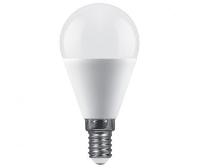 Лампа светодиодная Feron LB-990 шар матовый E14 15W 175-265V 6400K 52080