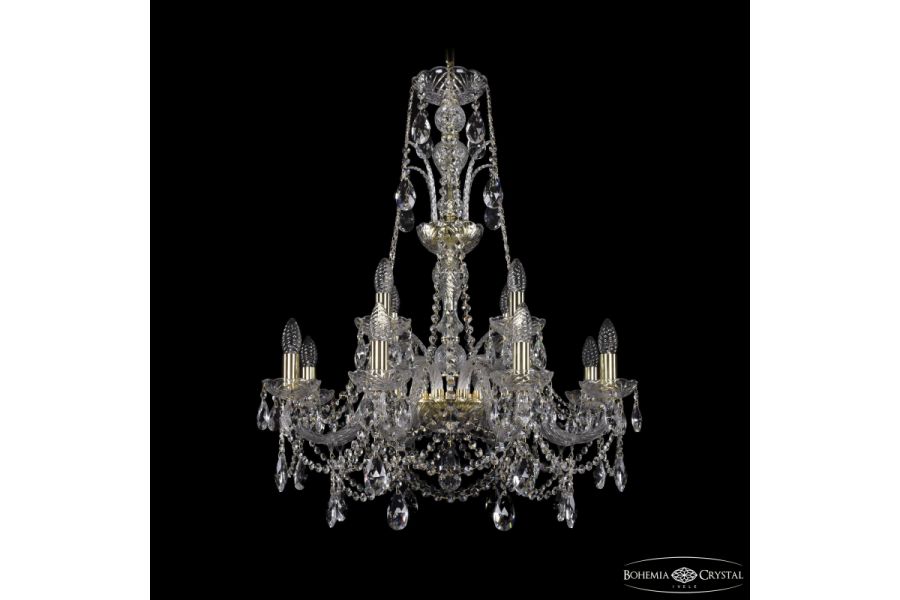 Подвесная люстра Bohemia Ivele Crystal 1411/8+4/240/XL-83 G