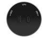 Розетка 2хUSB (тип А+С) 18Вт, 5В/3А Systeme Electric MultiTrack Антрацит MTK13003B