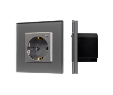 Розетка электрическая с Zigbee управлением Arlight SCT-OMALI-EUZB1-PL-GR (240V, 16A, Zigbee) 050101