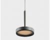 Подвесной светильник (без основания) Italline IT02-025 dark silver 3000K