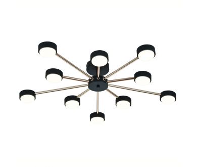 Потолочная люстра Escada Luminix 120008/10R Black/Gold ES0000096