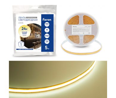 Светодиодная лента Feron LS536 720SMD(2110) 10Вт/м 24V IP20 3000К 53097
