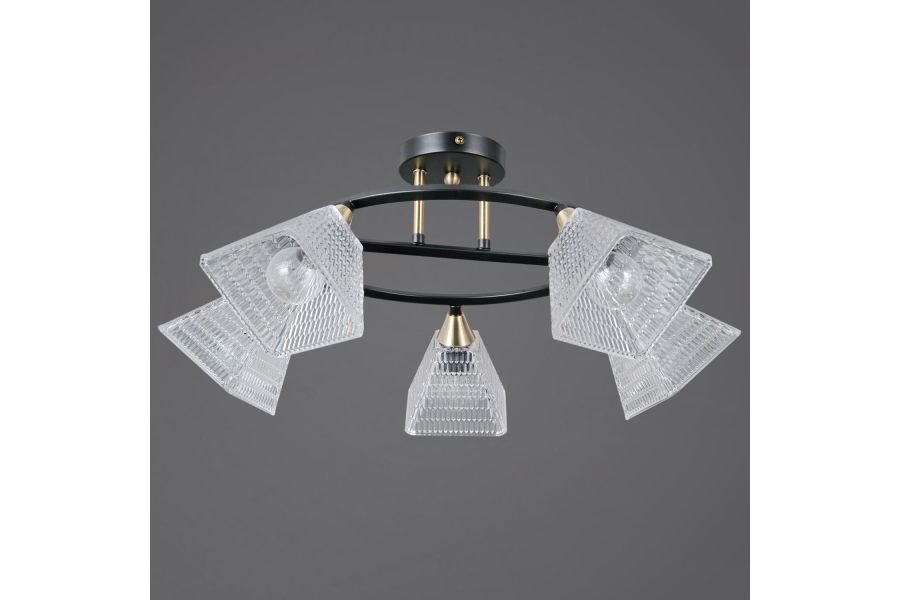Потолочная люстра Illumico IL0850-5CSQ-25BKAB ELITE
