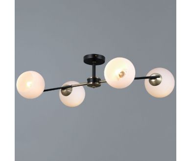 Люстра на штанге Illumico IL0469-4CSQ-24 BK AB LIBRA
