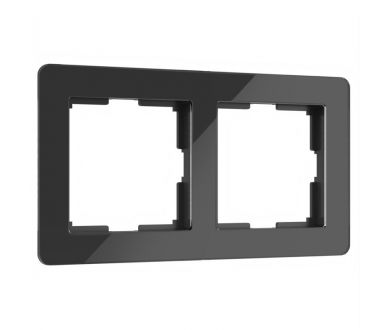 Рамка на 2 поста Werkel Acrylic черный 4690389184857 W0022708