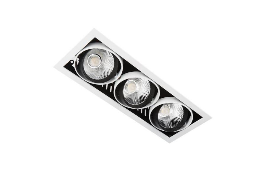Встраиваемый светодиодный светильник Ambrella Light Cardano T813 BK/CH 3*12W 4200K