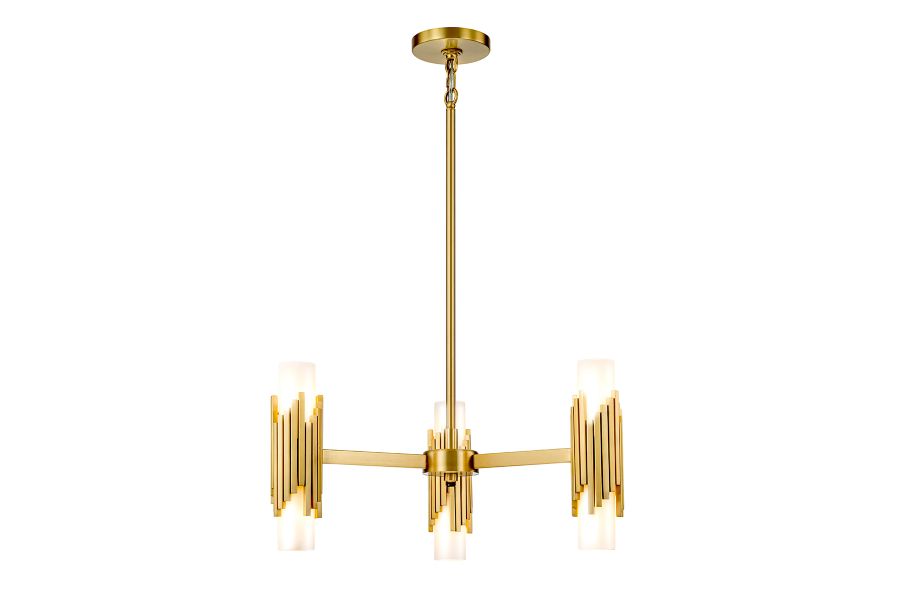 Подвесная люстра Elstead Lighting MARVELE6-AB-OPAL