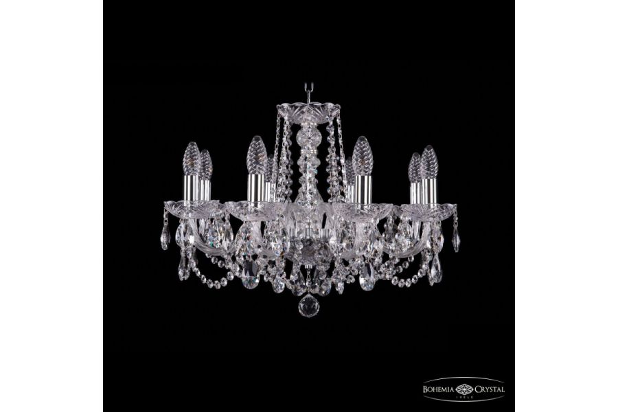 Подвесная люстра Bohemia Ivele Crystal 1402/8/195 Ni